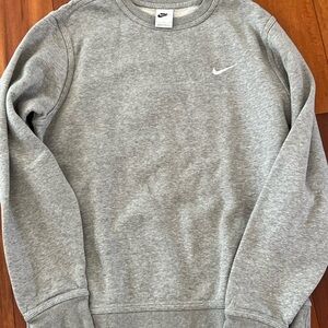 Nike Men's Heather Gray Crewneck Sweater